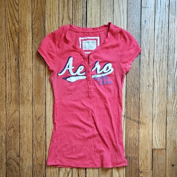 Aeropostale Tops - Aeropostale Hot Pink Short Sleeve Top